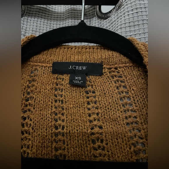 J. Crew Point Sur Textured V-neck Cardigan Sweater - Picture 3 of 5